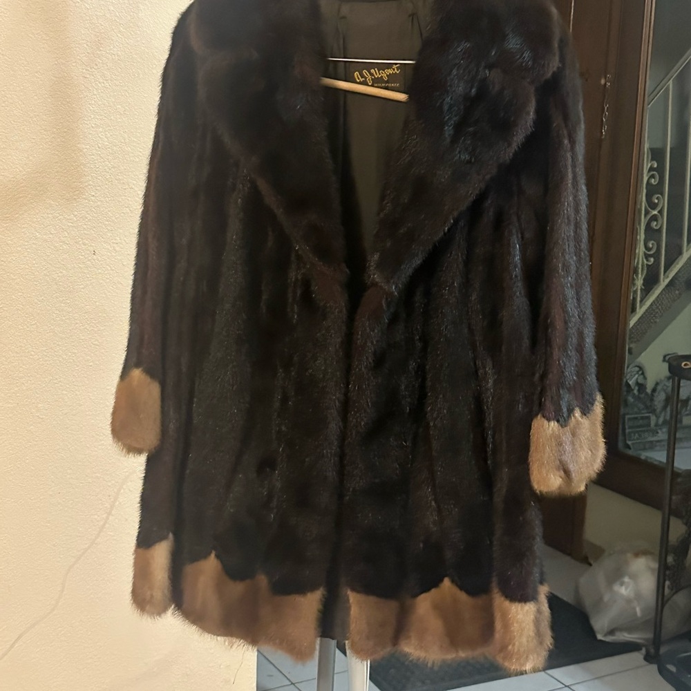 Brown Pea Coat Classic Style